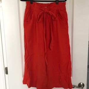 Free People wide leg cropped pant